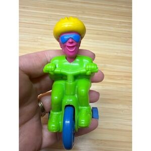 1995 Wendy's Bike Trax Bicycle Rider Toy Trike Figure Works Vintage